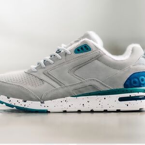 Brooks Gray and Blue Sneakers